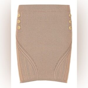 BALMAIN TAN SKIRT SIZE 38